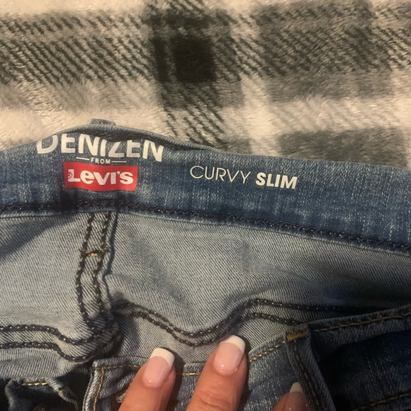 Womens Levi’s Denizen black curvy skinny jean size 14m W32 L32 - Picture 2 of 5